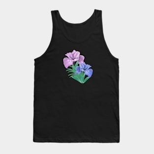 Hand drawn iris Tank Top